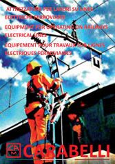 Equipment for operating on railways electrical lines